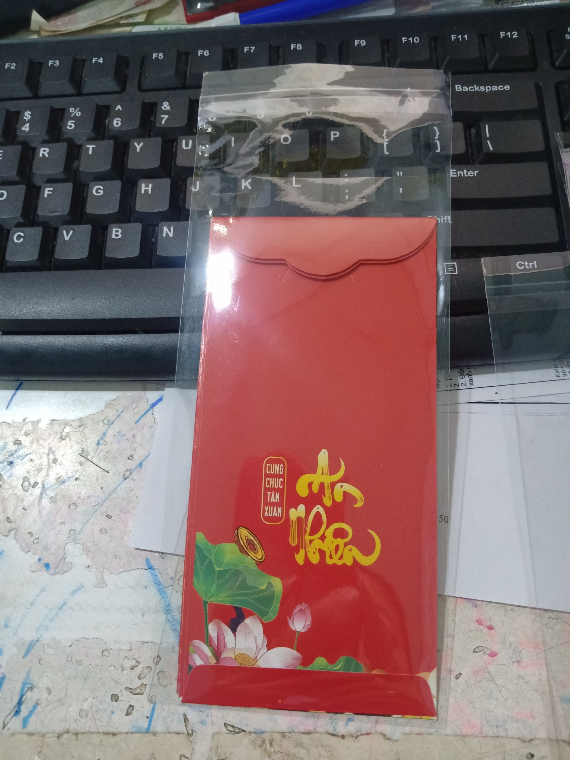 100gr túi kiếng đựng bao lì xì 9x18cm