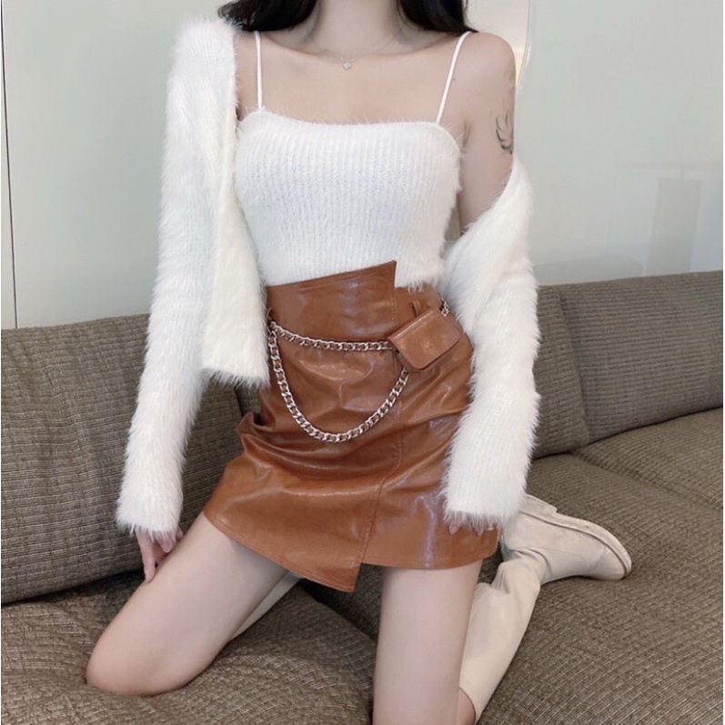 Sét áo len lông thỏ