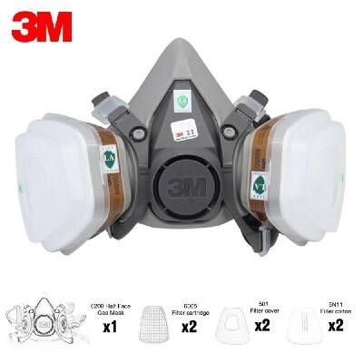 Mặt Nạ Phòng Độc 6200 Kèm Kính