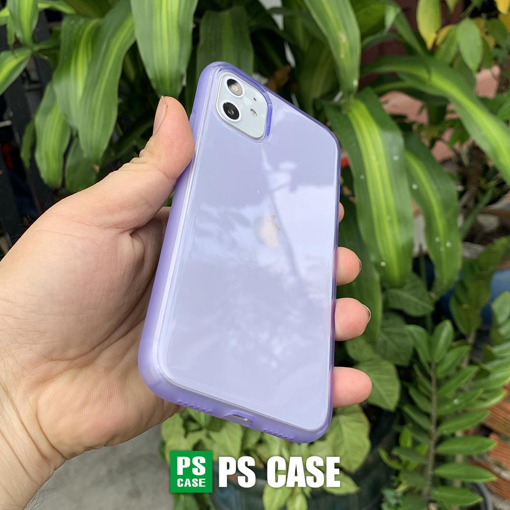 Ốp lưng dẻo chống sốc cao cấp dành cho iPhone 11 - Màu tím mờ - PS Case Phân Phối