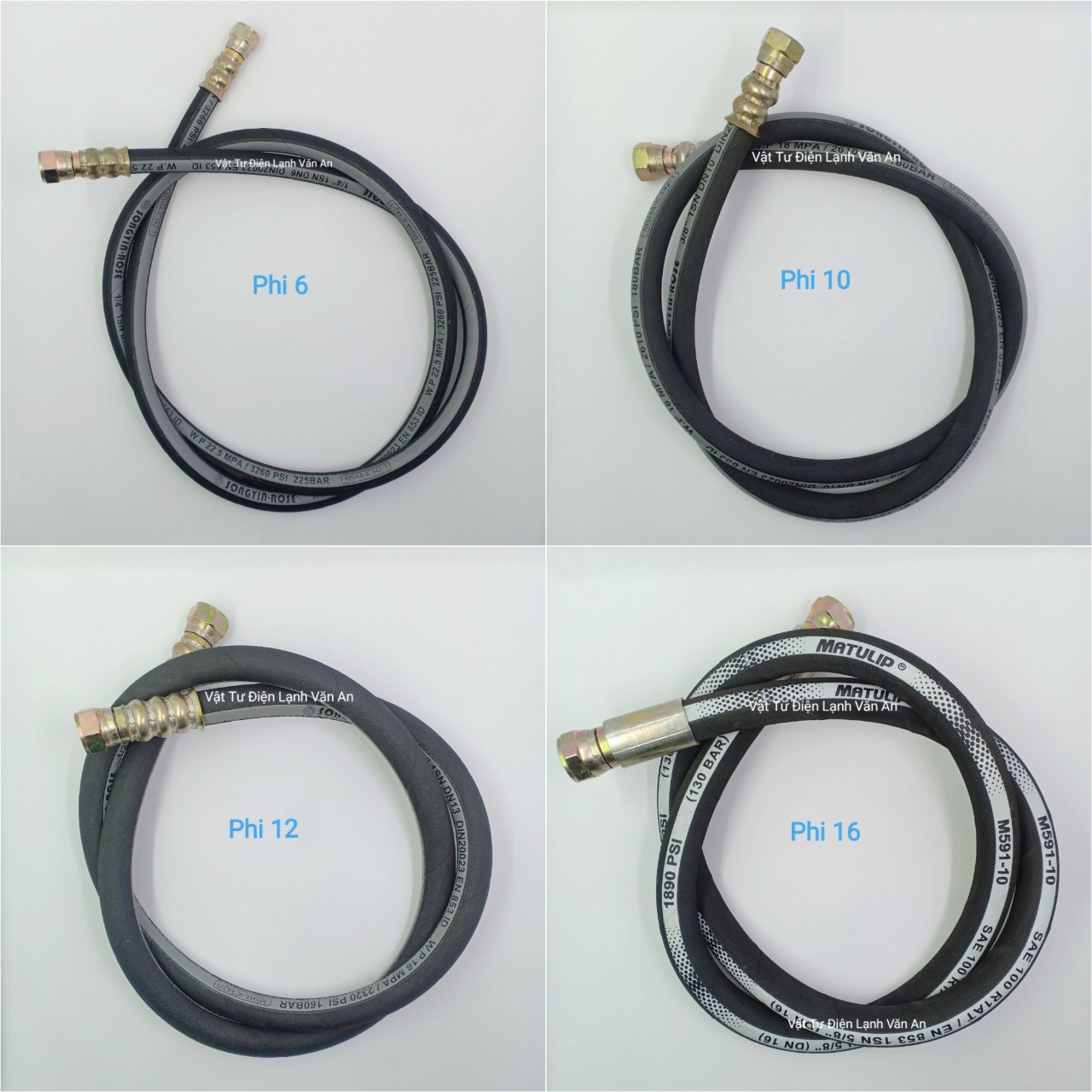 Combo dây test gas máy điều hòa phi 6-10-12-16