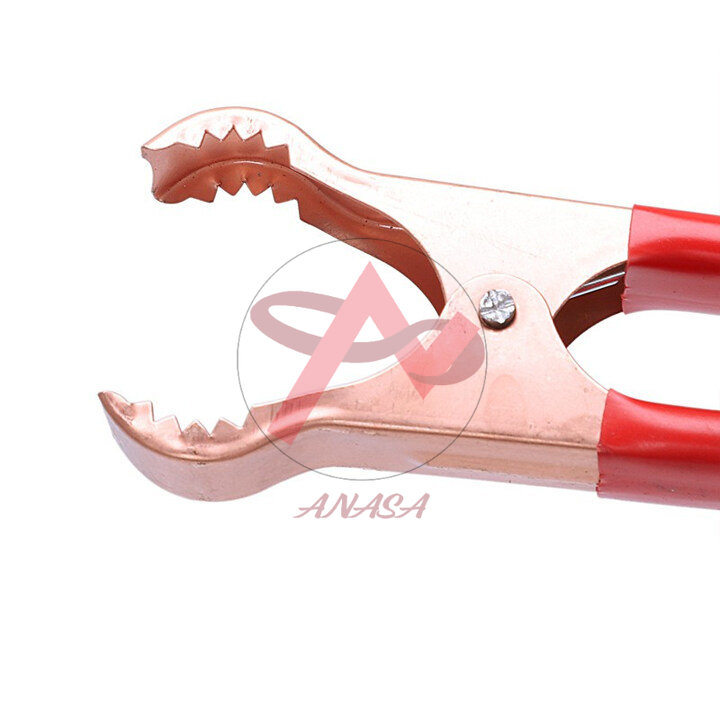 Kẹp Cá Sấu, Ắc Quy 10.5x6 cm (1 Cặp Đỏ Đen)
