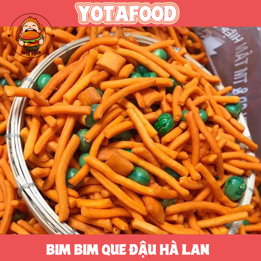 1Kg Bim Bim que đậu hà lan Yotafood ( Giòn ngon - Đậm vị ) | Đồ ăn vặt Tuổi Thơ