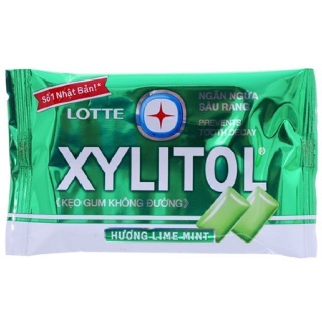 Kẹo singum bạc hà không đường Xylitol vỉ 11,6g