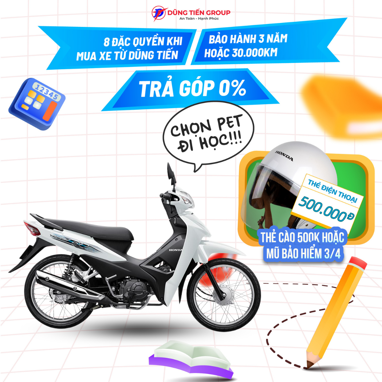 Xe Máy Honda Wave Alpha 2024 - Phiên Bản Tiêu Chuẩn