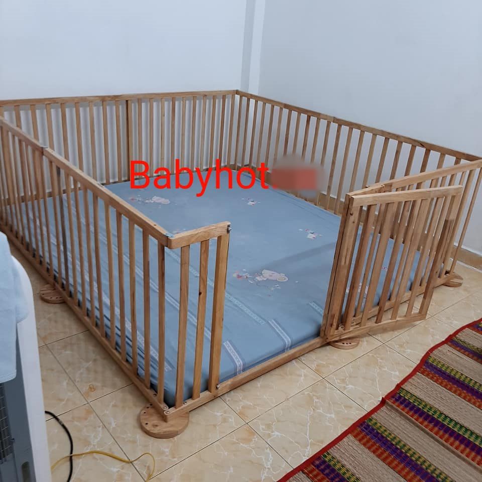 Quây cũi gỗ 6D Quickflex 8 cánh