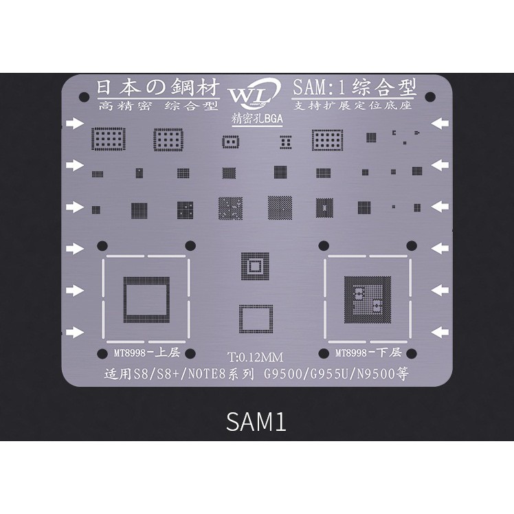 Vỉ làm chân sam:1 full ic samsung s8/s8+/note 8