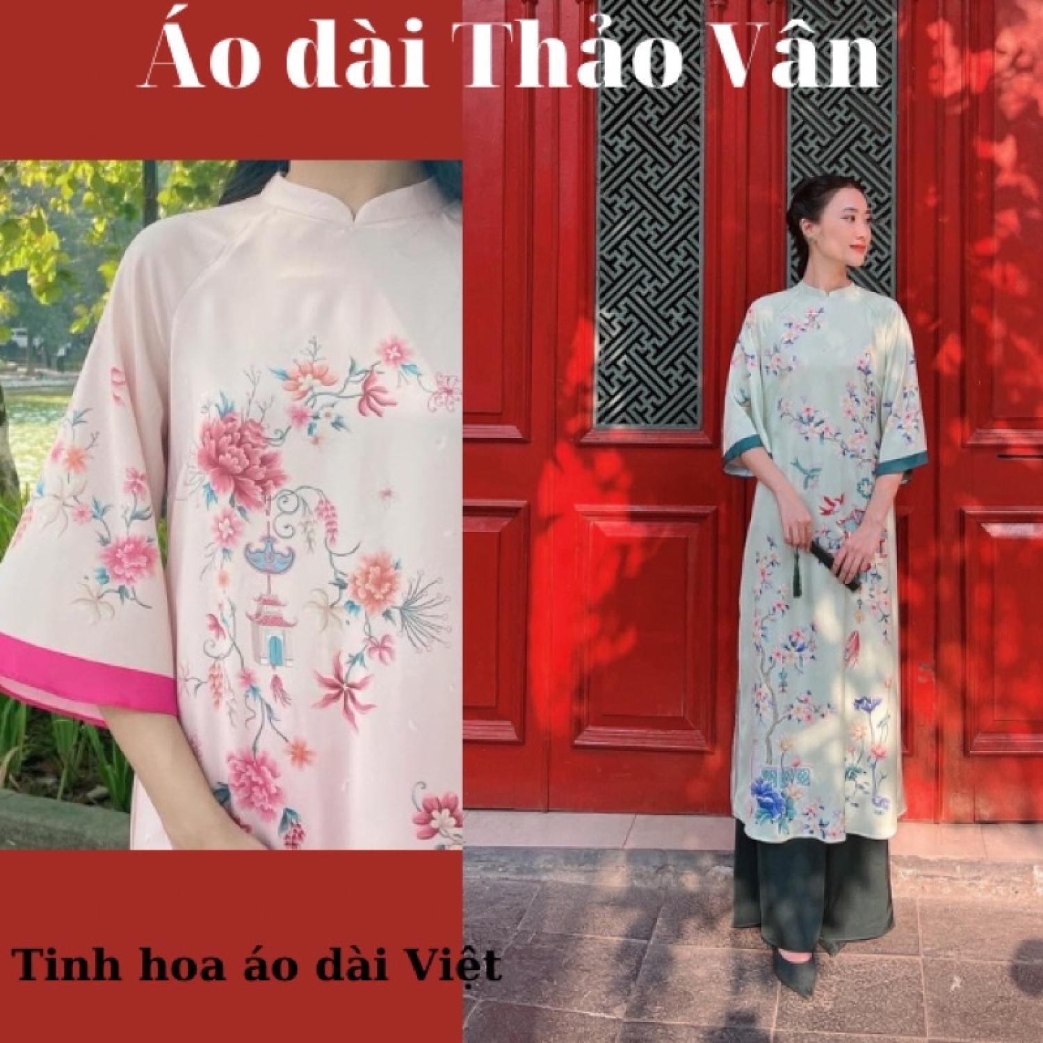 Áo dài cách tân thiết kế cổ điển-TV2023.