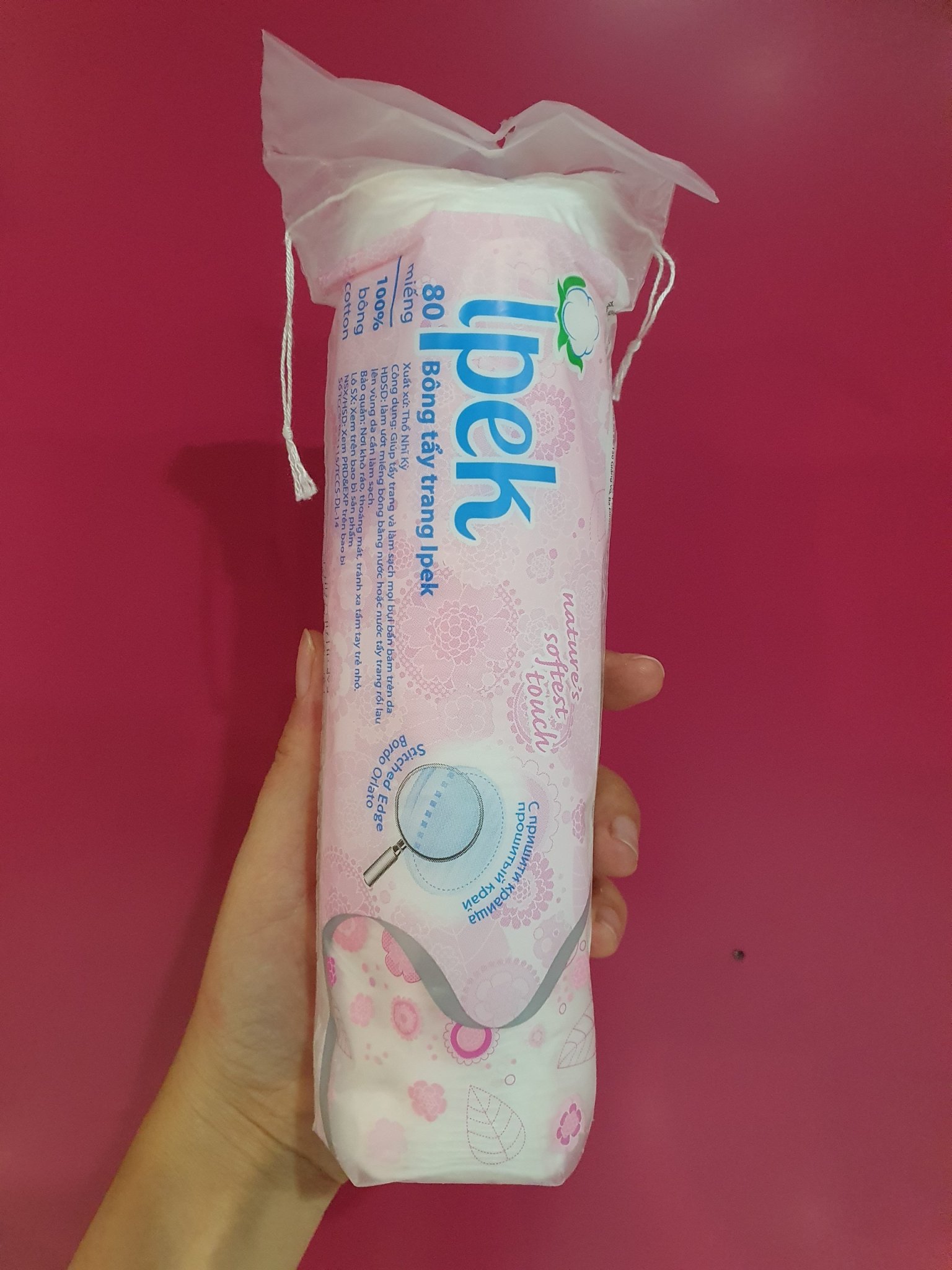 Bông tẩy trag Ipek - 80 miếng