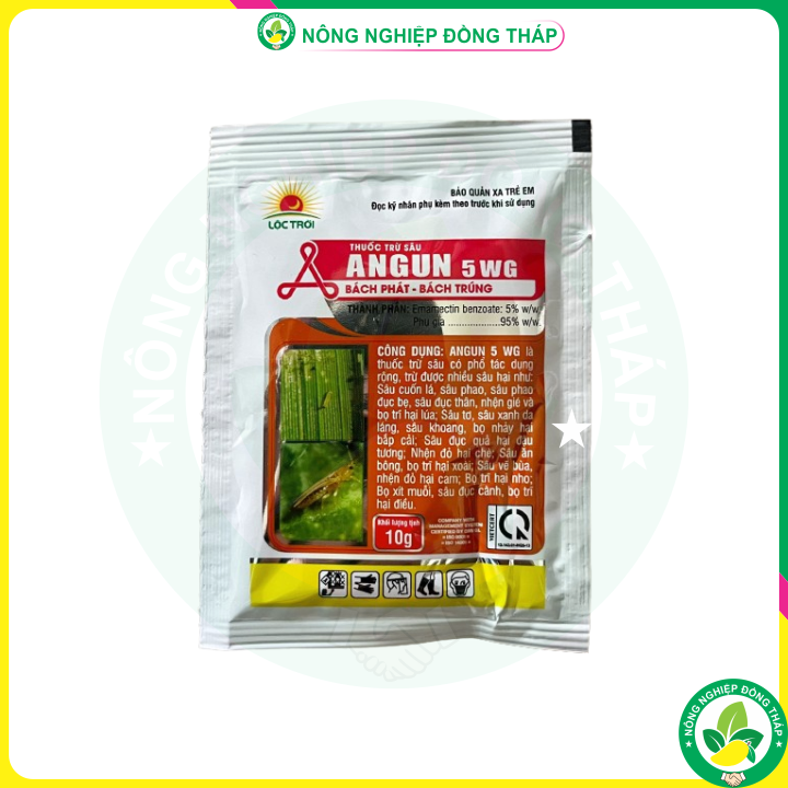 [COMBO 5 GÓI] Thuốc Trừ Sâu ANGUN 5WG (Gói 10g)