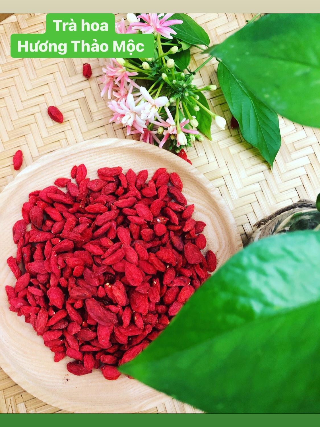 Kỷ Tử Đỏ Ninh Hạ (loại 1) - Trà Hoa Natural Thảo Mộc