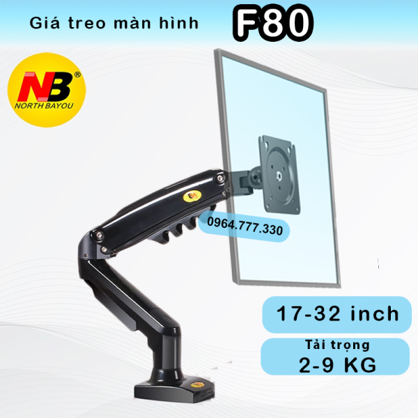 Bảng giá Giá treo màn hình máy tính NB F80 – Tay treo màn hình đa năng - Xoay 360 độ (Phù hợp màn hình 17-30 inch) Phong Vũ