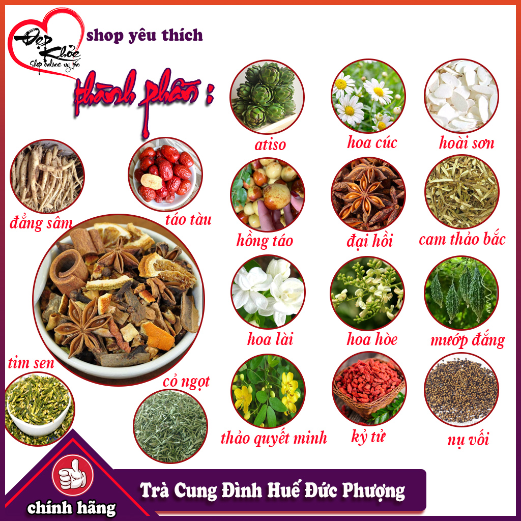 [HCM]Trà Cung Đình Huế G8 250g