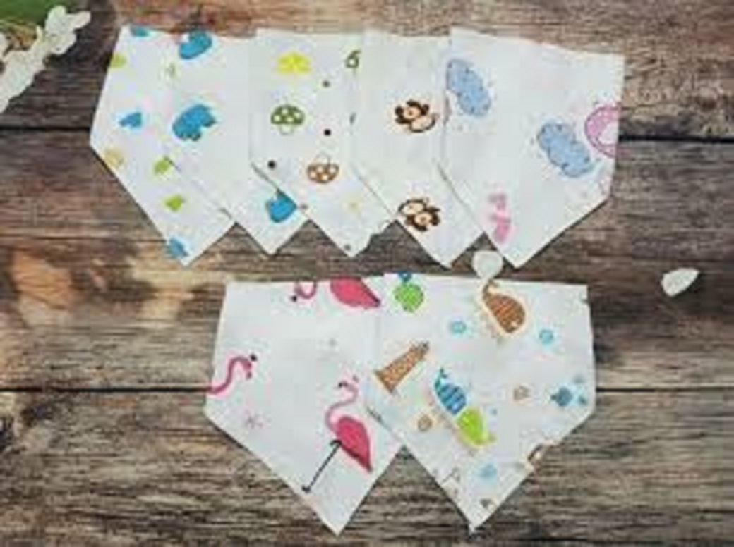 Khăn/Yếm xô tam giác bấm cúc cho bé