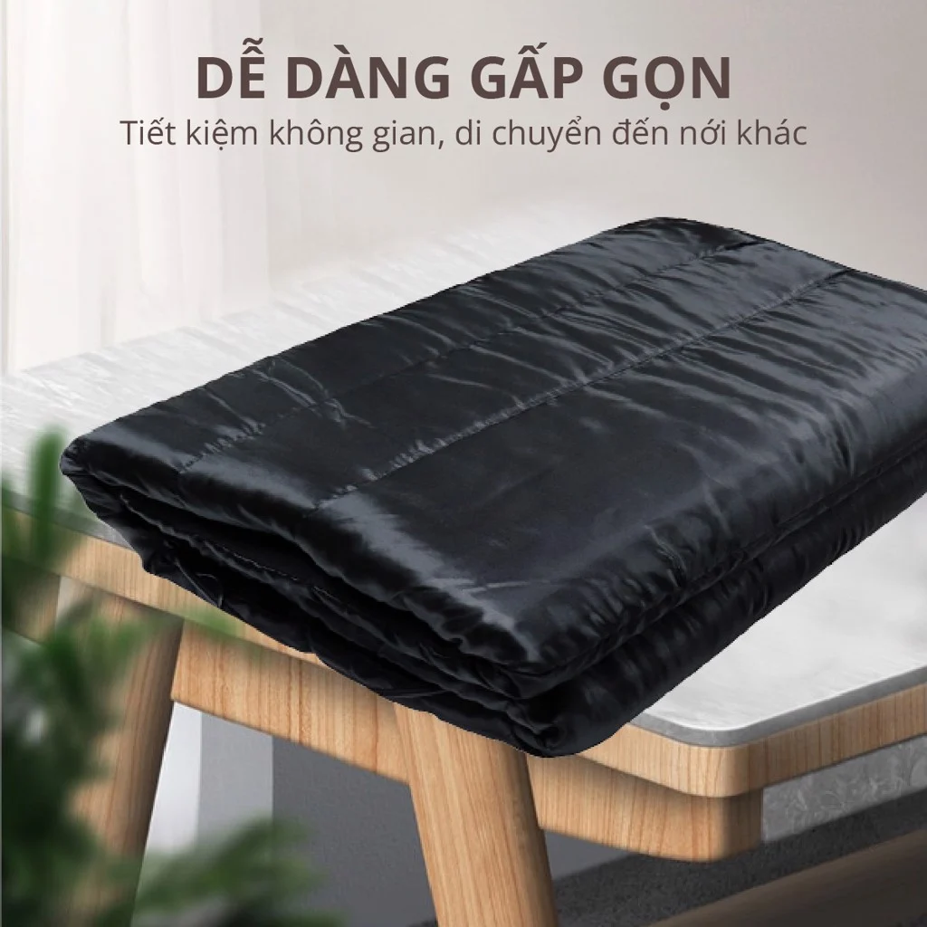 Nệm massage toàn thân Airbike (Đen)