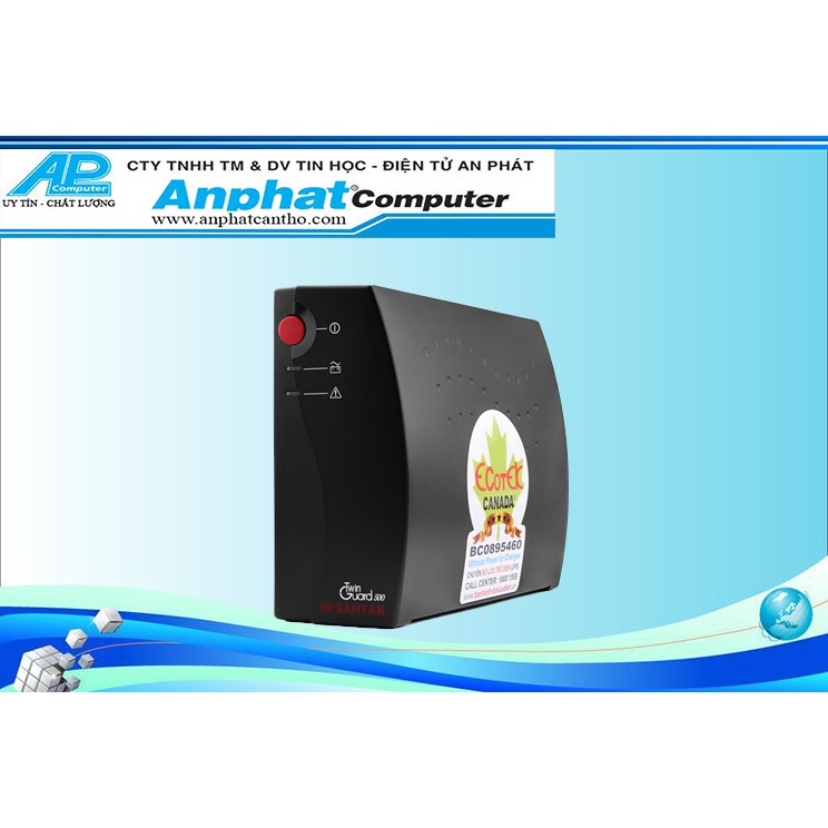 Bộ lưu điện ups santak tg500 500va 300w - hàng chính hãng - bảo hành 12 tháng