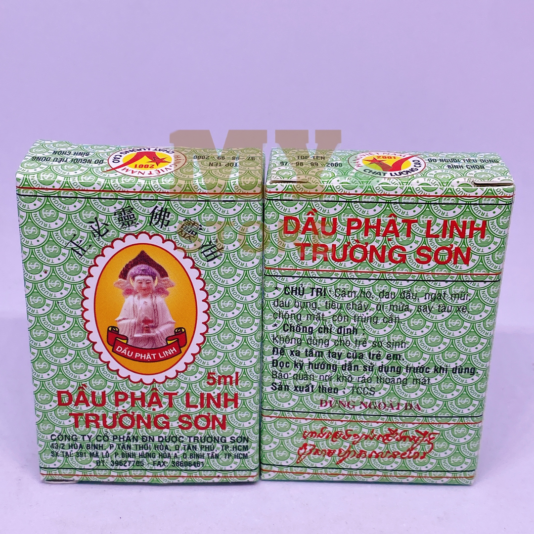 (Chính Hãng) Dầu Gió Phật Linh Trường Sơn Loại Lớn 5ml