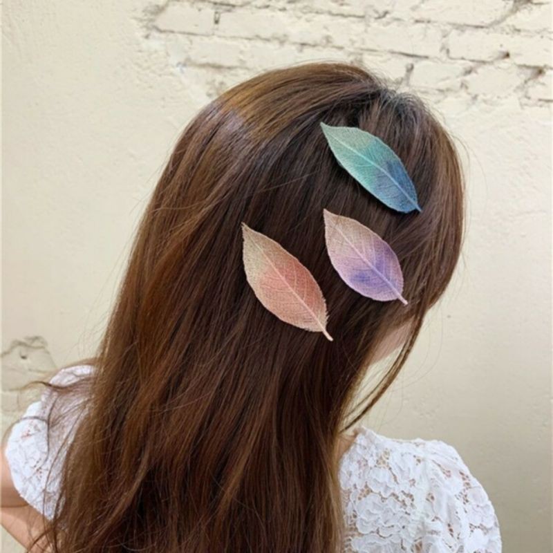 kẹp tóc hình chiếc lá