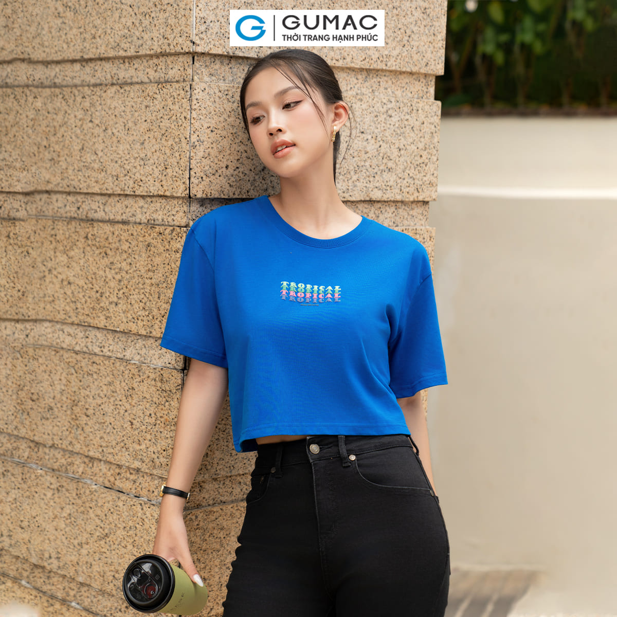 [20H 6.7 - 9.7| Voucher 10-18%] Áo thun nữ in phối màu thời trang GUMAC ATE05063