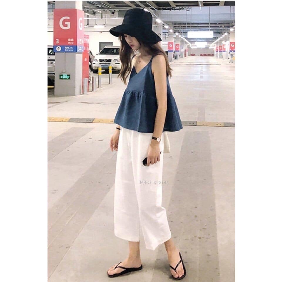 [HOÀN TIỀN ĐẾN 15%]Quần culottes cúc khóa dáng lỡ kiểu nhật chất đũi thiết kế thời trang trẻ trung cam kết hàng đúng mô tả chất lượng đảm bảo đa dạng mẫu mã và kích cỡ
