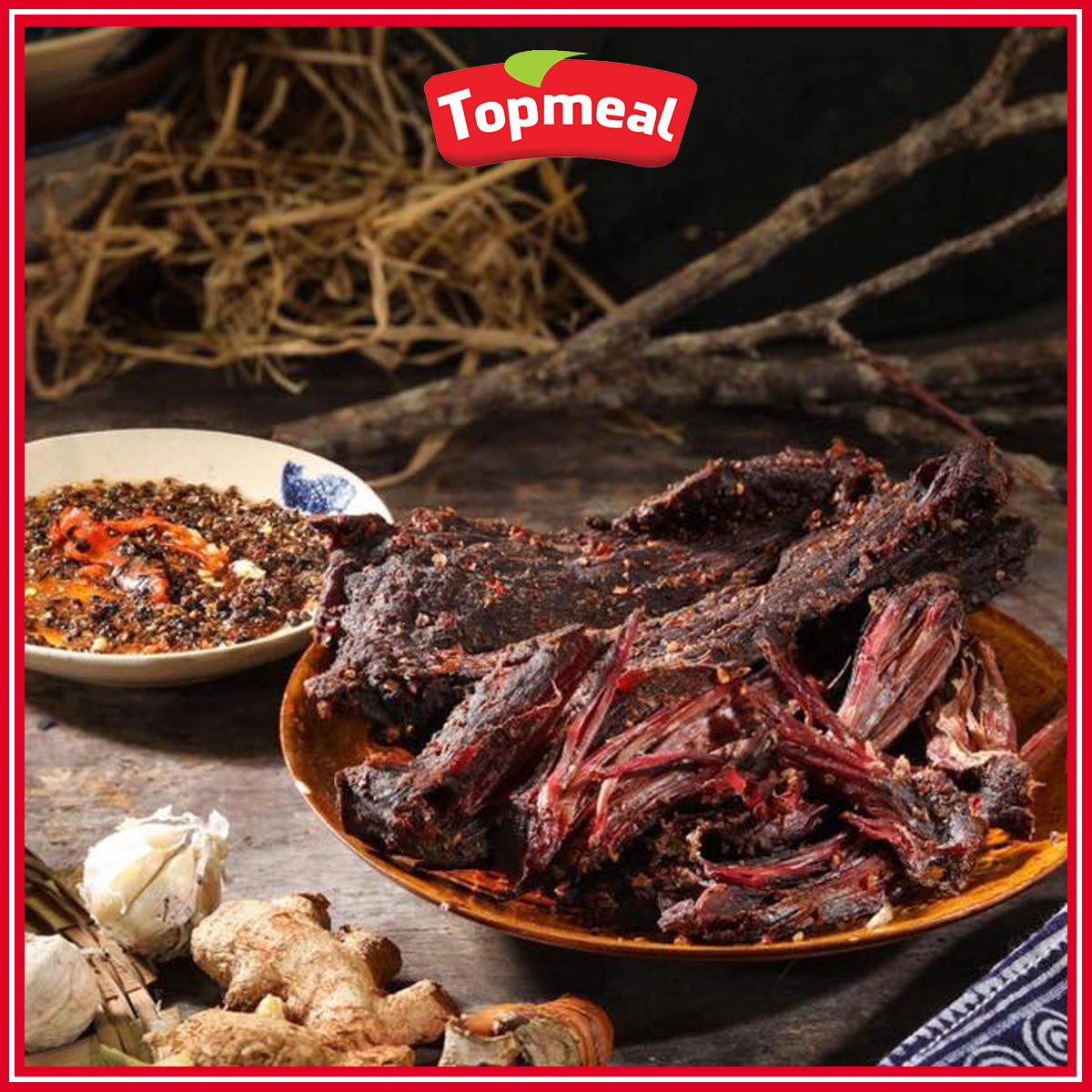 HCM - Thịt trâu gác bếp (500 g) - [Giao nhanh TPHCM]