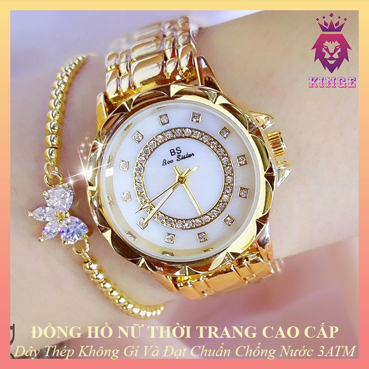 [HCM]⚜️FREESHIP⚜️ [NEW ARRIVAL] Đồng Hồ Nữ BS BeeSister Thời Trang Cao Cấp - Dây Thép Không Gỉ - Đạt Chuẩn Chống Nước 3ATM