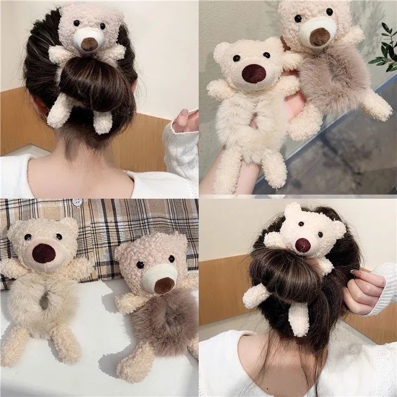 Kẹp tóc cào tóc hoa Ngọc tua rua 3 răng dễ thương cho bé