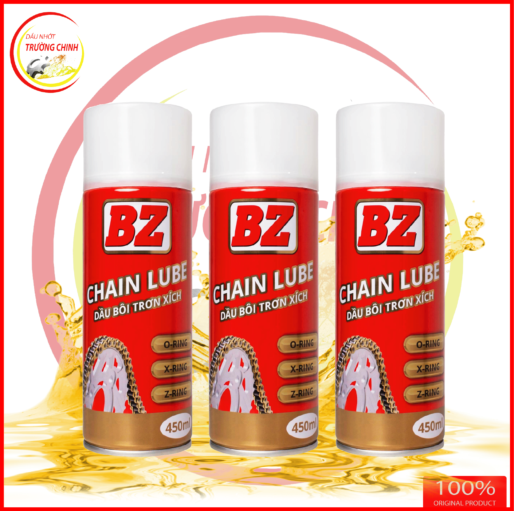 Dưỡng sên, bôi trơn sên BZ chain Lube 450ML