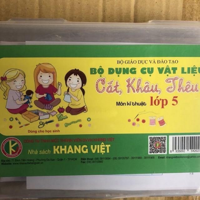 Bộ dụng cụ cắt khâu thêu lớp 5.
