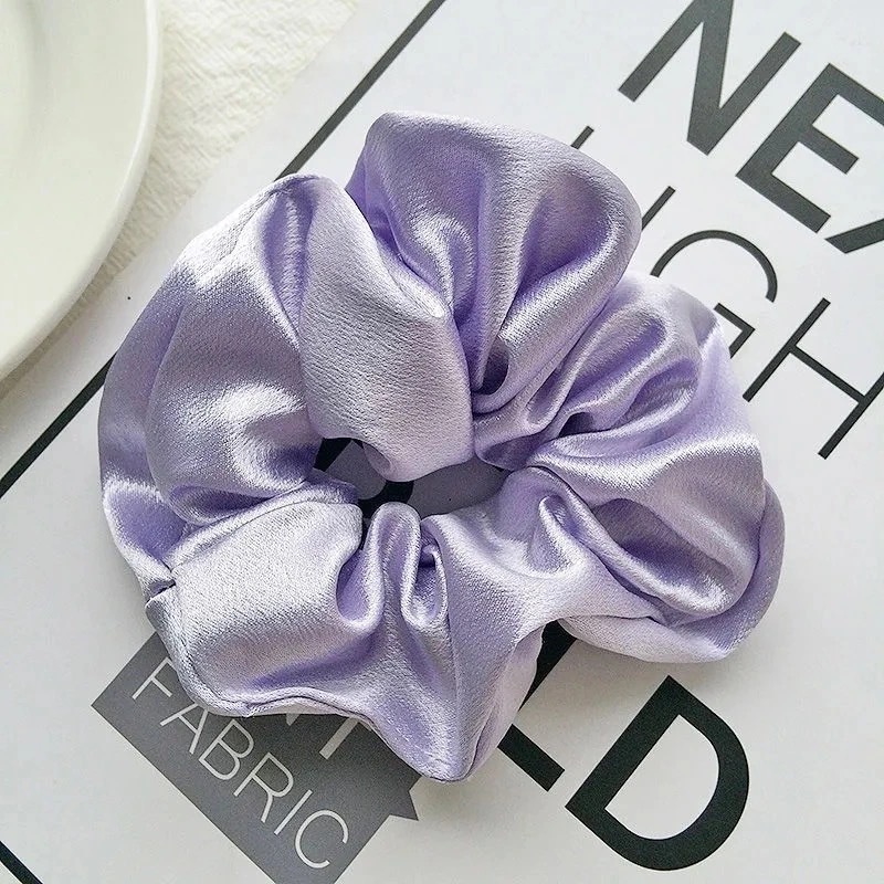Thun buộc tóc Scrunchies Lụa satin mềm