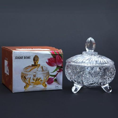 [HCM]Combo 2 Hũ thủy tinh đựng mứt Tết Cao Cấp 3 Chân Đế
