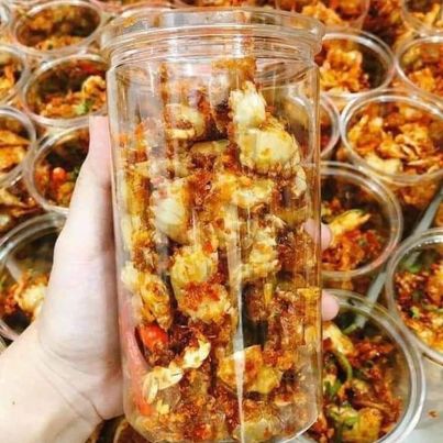 Ghẹ sữa rim lá chanh lon pet -