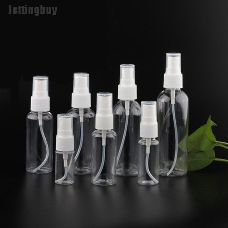 Jettingbuy Chai Rỗng Xịt Nhựa Trong Suốt Cầm Tay Chai Mini Xịt Nước Hoa Dạng Lỏng
