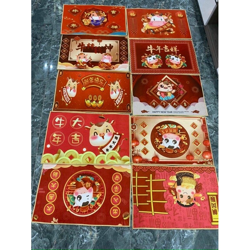 (Quà tặng khách hàng)Thảm đỏ chùi chân