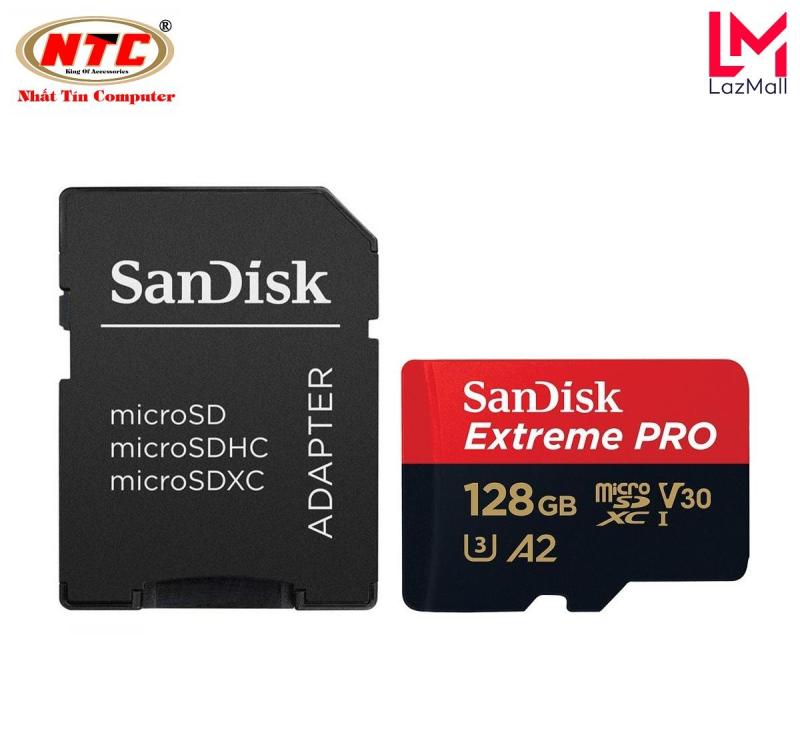 Thẻ Nhớ MicroSDXC SanDisk Extreme Pro V30 U3 4K A2 128GB R170MB/s W90MB/s (Đen đỏ) - Nhat Tin Authorised Store