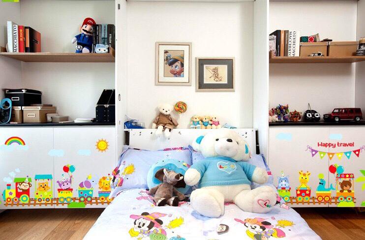 [HCM]Decal dán tường hình thú đoàn tàu