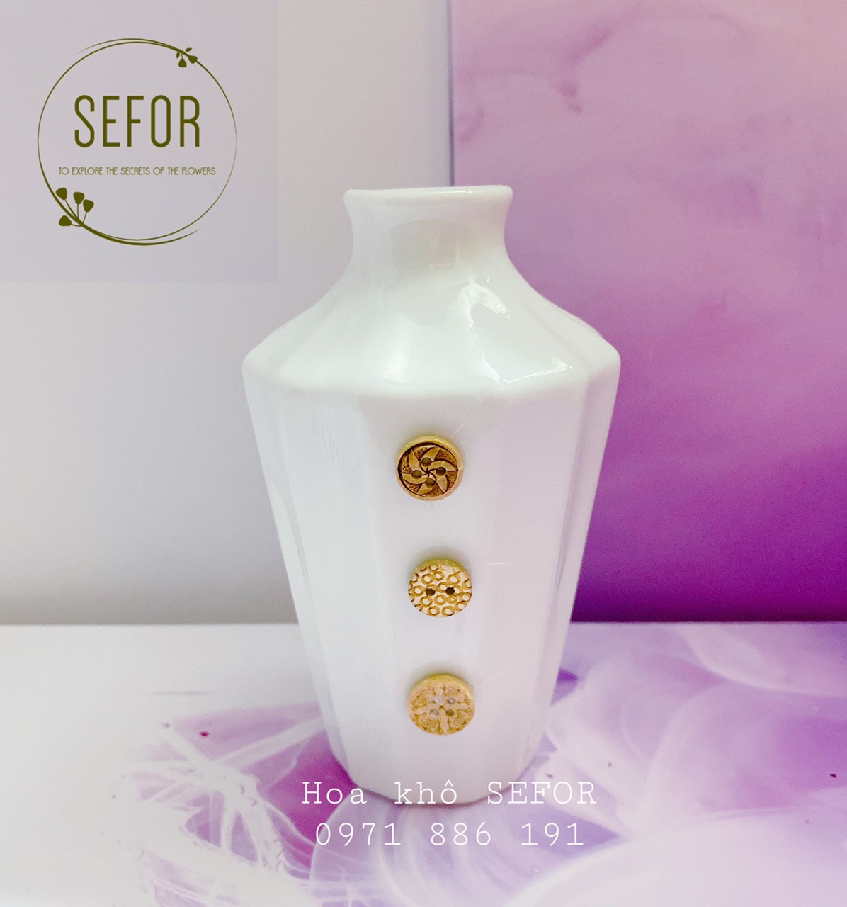 Lọ gốm - Bình gốm mini - Bình gốm Bát Tràng decor không gian
