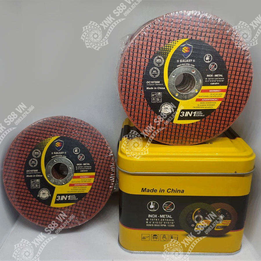 50v Đá cắt Sắt, Đá Cắt Inox ,Lưỡi Cắt Sắt, Lưỡi Cắt Inox phi 107 Cắt Sắc, Bền