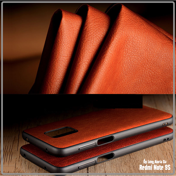 Ốp lưng dùng cho máy Xiaomi Redmi Note 9S - Redmi Note 9 Pro Da AIORIA