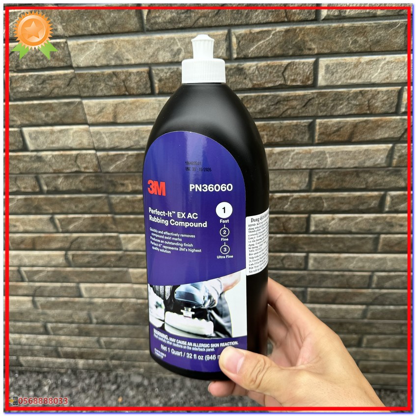 Dung dịch bát đánh bóng Bước 1 3M 36060 946ml