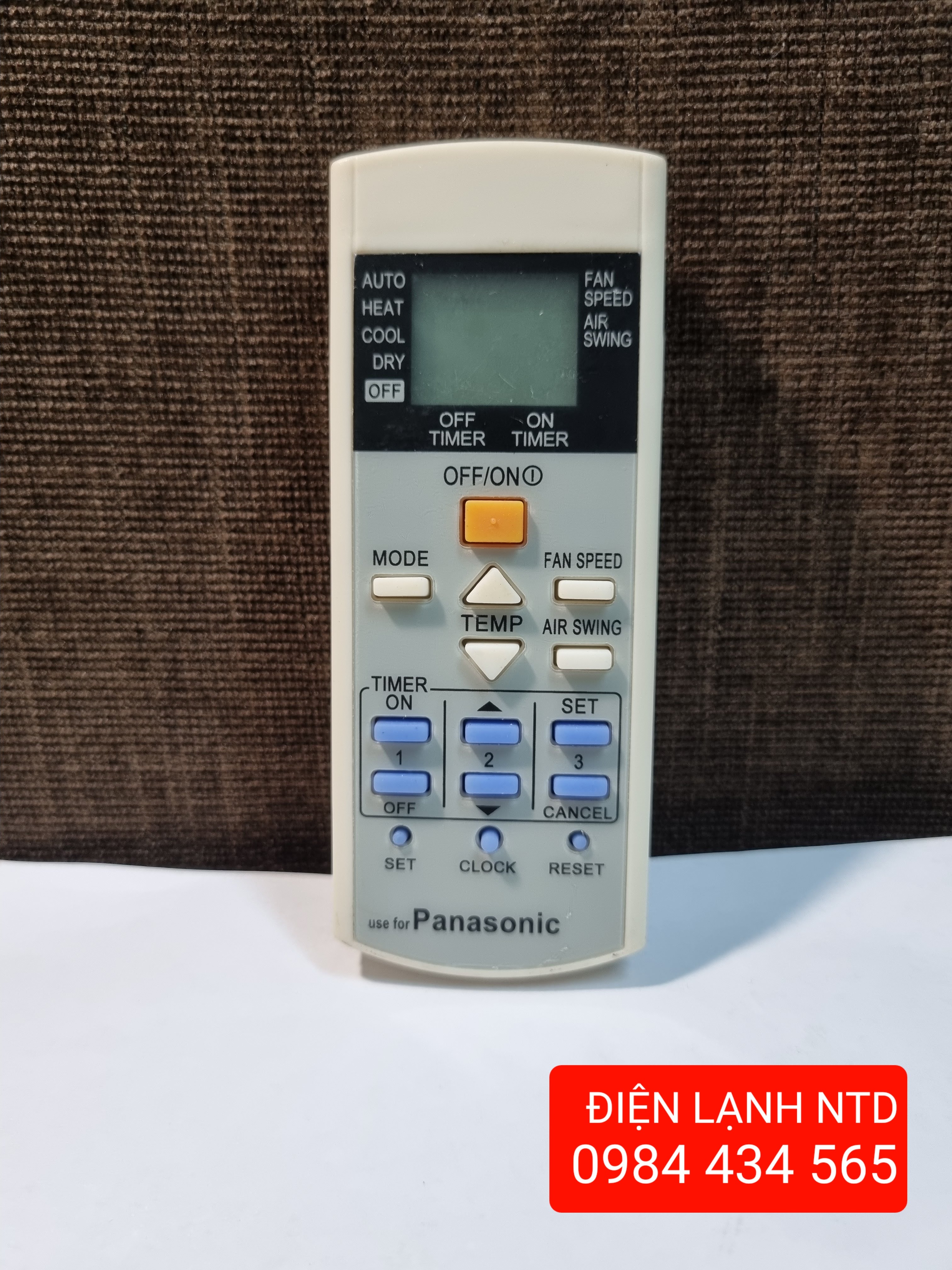 Điều khiển điều hoà Panasonic 2 chiều thường