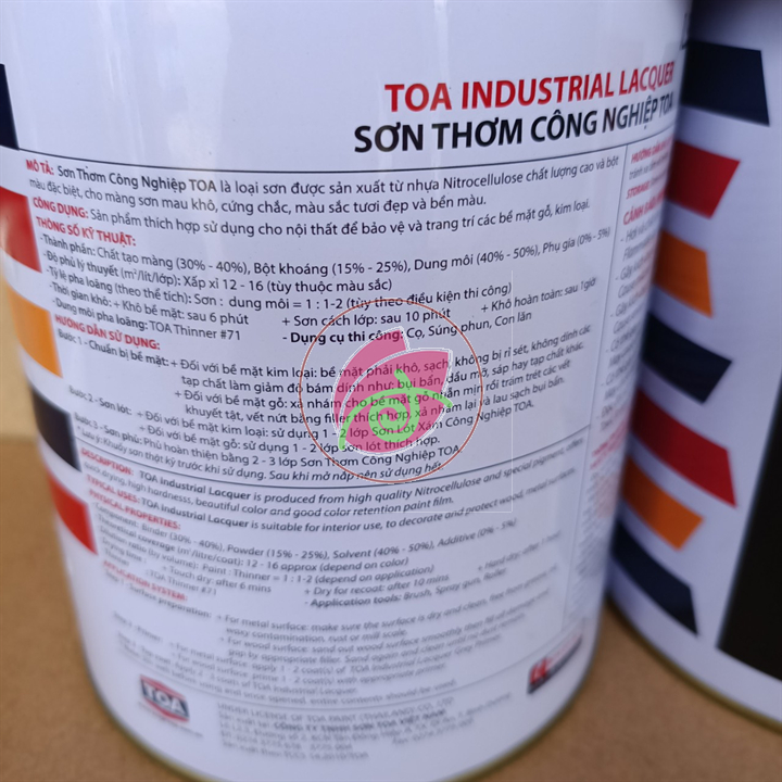 Sơn Toa Thơm Công Nghiệp nhiều màu ( 875ml ~ 1kg ), sơn đa năng trên gỗ tôn sắt thép xe máy