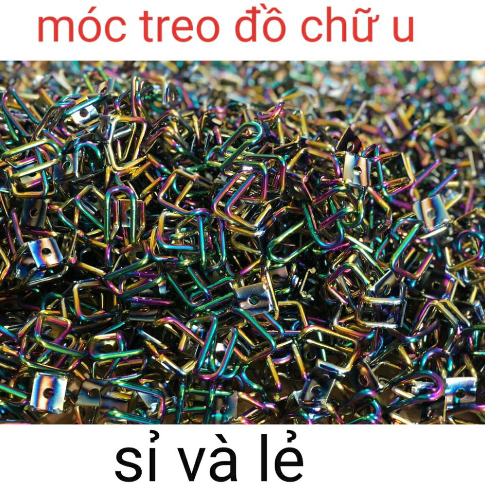 Móc treo đồ ti tan 7 màu chữ u