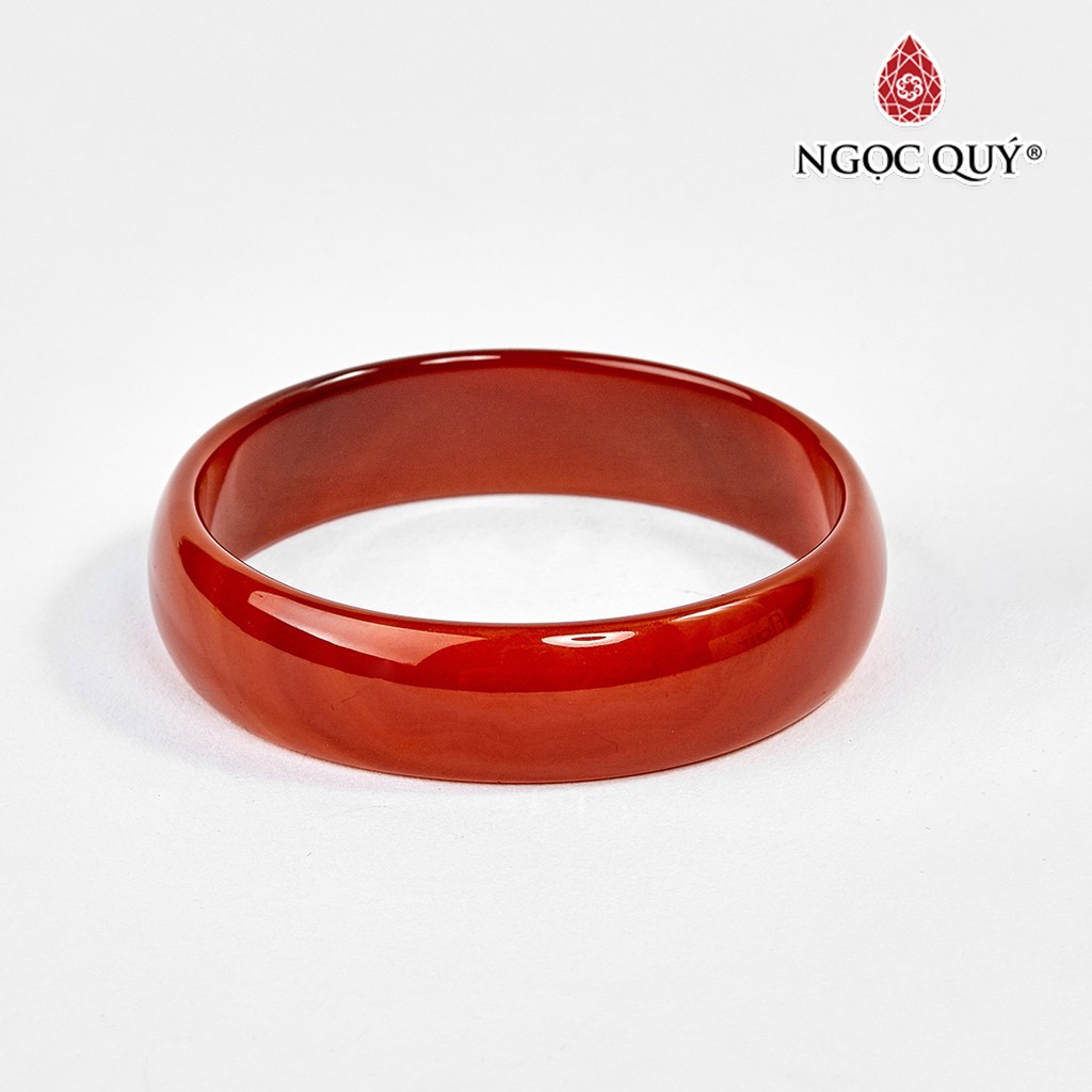 Vòng tay mã não đỏ liền khối - ngọc quý