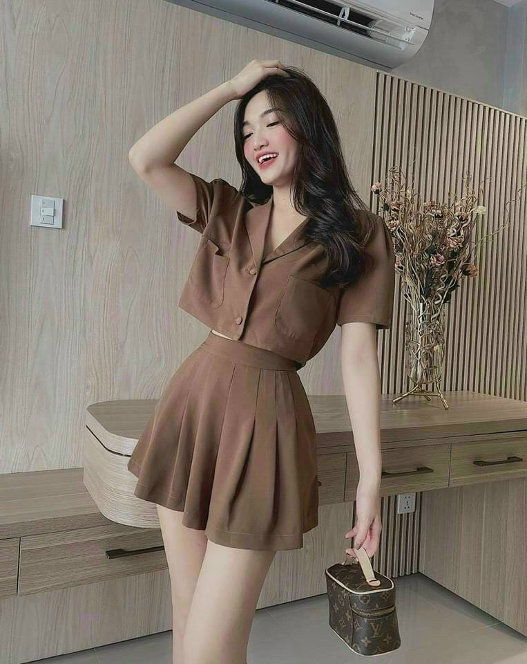 set bộ giả vest ,quần xếp ly