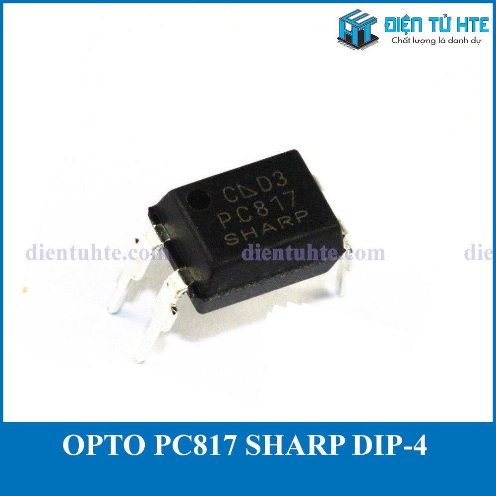 Opto cách ly quang pc817 dip-4 s.h.a.r.p loại tốt - bộ 10 con