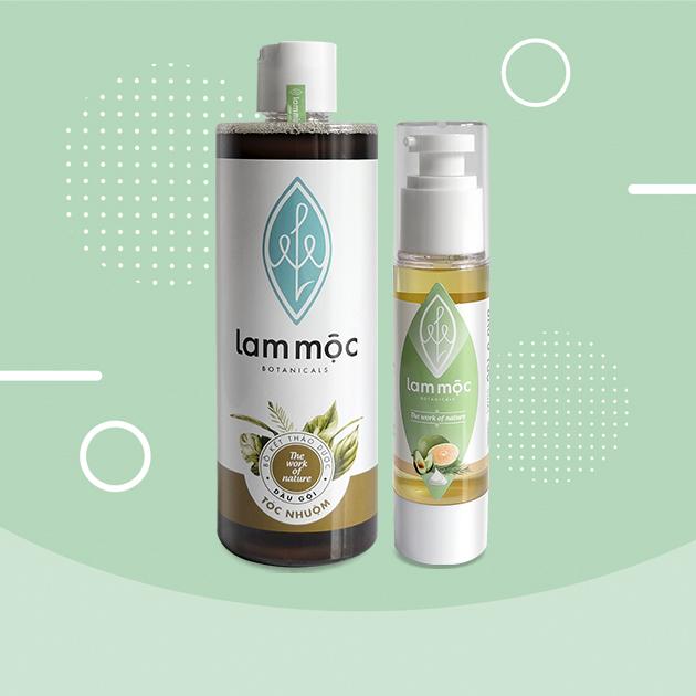 Combo bộ sản phẩm phục hồi tóc hư tổn - Lam Mộc