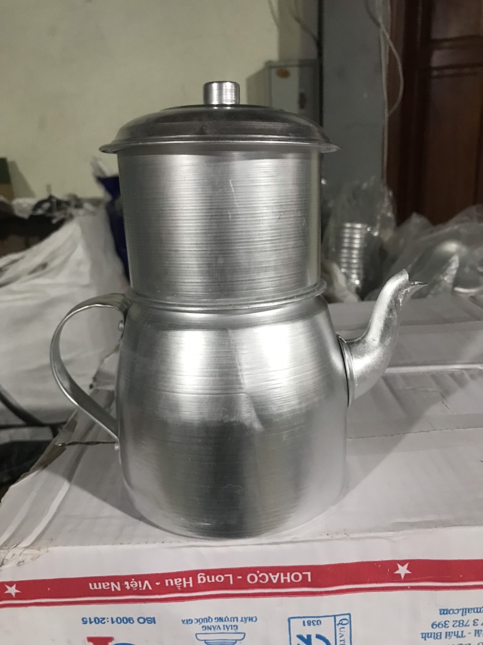 Phin pha cà phê nhôm loại to hàng dày dặn