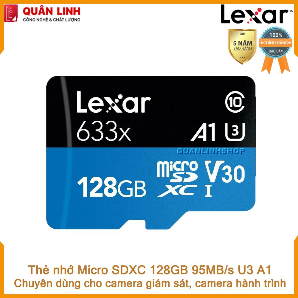 Thẻ nhớ Micro SD 128GB 95MB/s A1 V30 U3 Lexar