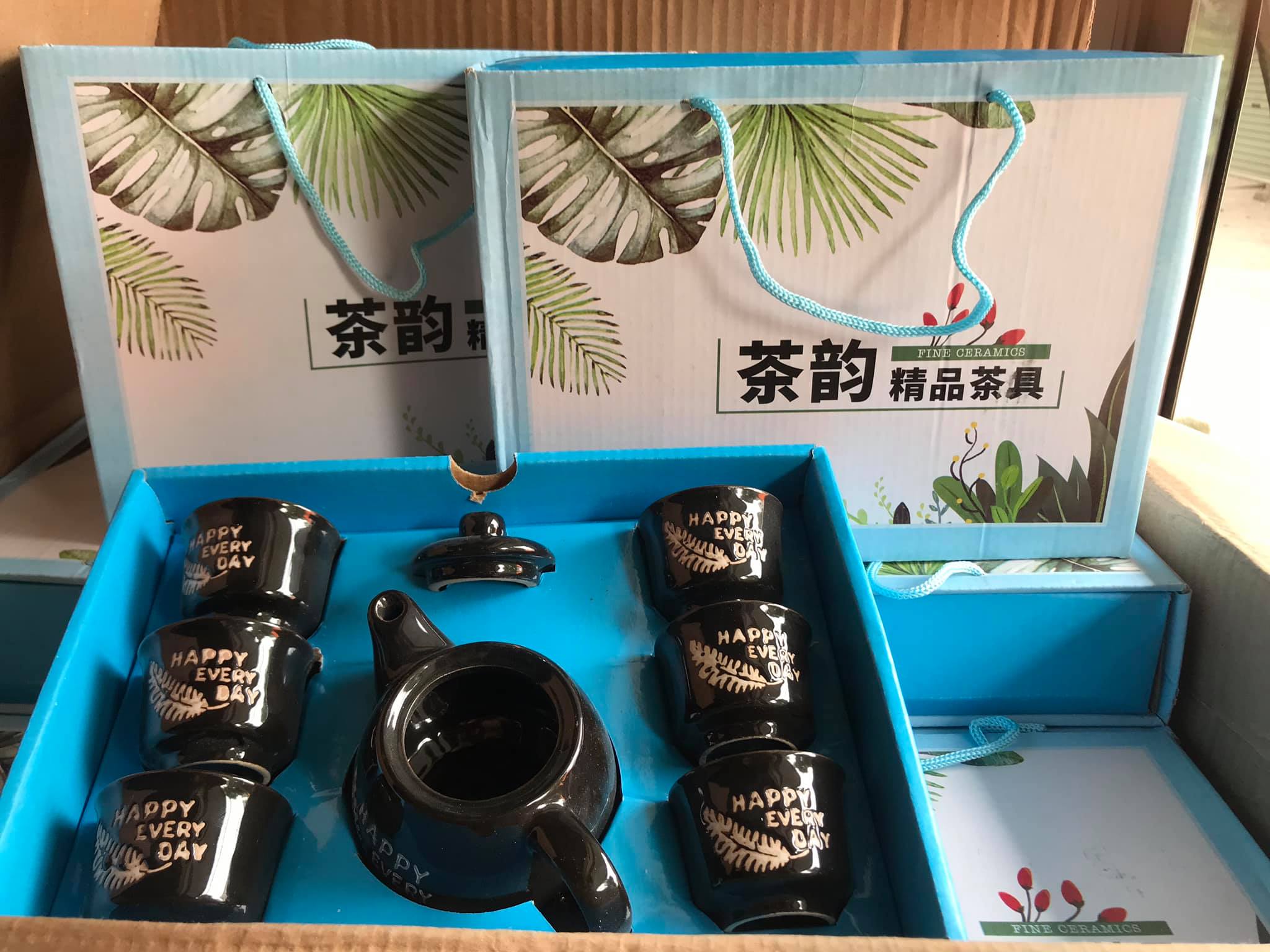 Bộ tách pha trà Happy Every Day